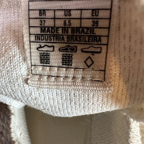 Nisolo Womens Go-to Eco-Knit Sneaker Breathable Lightweight Oatmeal Grey Sz 8.5 - Picture 5 of 6